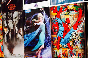 folders, comiccon, dortmund, fair, comic, figures, spiderman, event, convention, magazine, books
