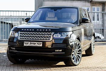 black, range rover sport suv, parked, gate, range rover, car, truck, range, rover, vehicle, land