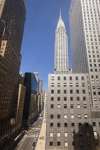 building, chrysler, new, york, art, deco, manhattan, midtown, sky, city, big