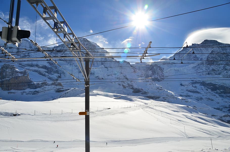 švýcarský, vrchol hory, bílá hora, sníh hory, interlaken, jungfrau, luzern