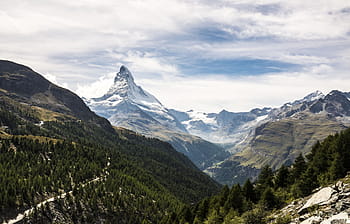 昼間の山、 自然、 風景、 空中、 旅行、 冒険、 トレッキング、 ハイキング、 登山、 山、 雲