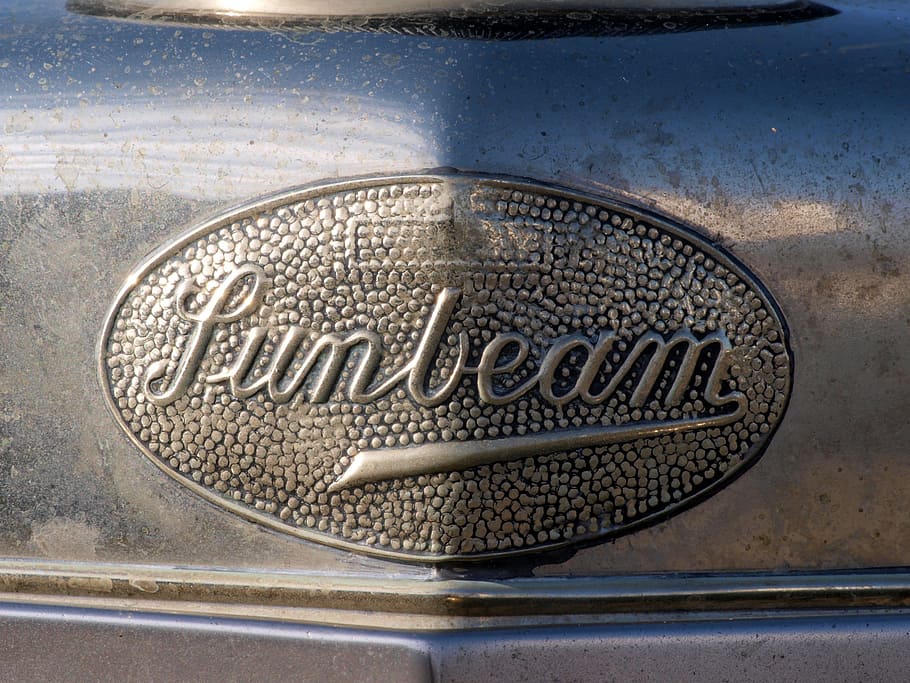 sunbeam, logo, car, manufacturer, emblem, sign, text, automobile, front