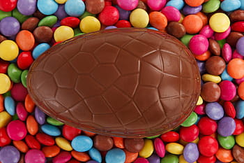 želva shell čokoláda, smarties, skupina, barvitý, jídlo, velikonoční, cukroví, čokoláda, tlačítka, chuť, barvy