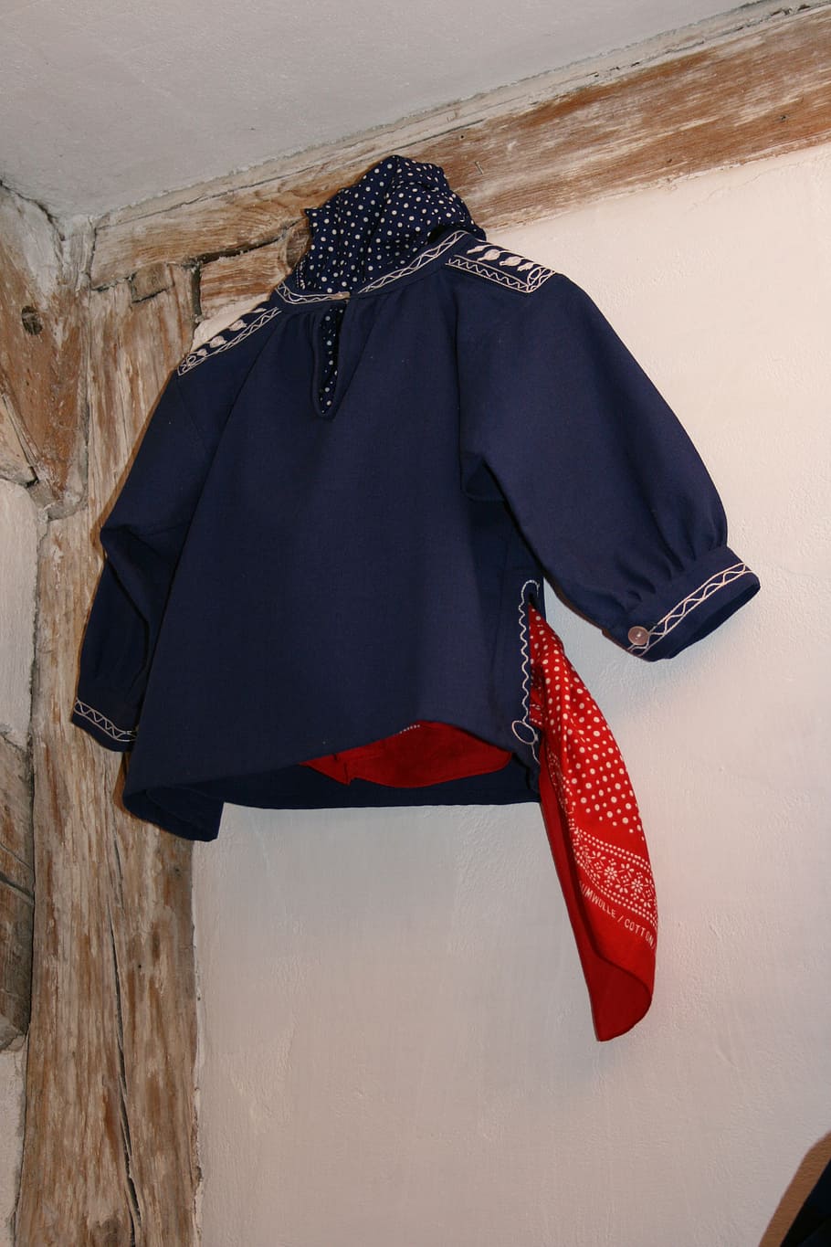 giysi, kittel, Schwaben rop, kostüm, pamuk, mavi, işlemeli, kindergröße, bez, bar, askıya alındı