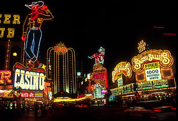 Kasino, Las Vegas, waktu malam, lampu neon, tanda, strip, kota, perjudian, tengara, nevada, Amerika Serikat