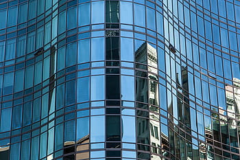 gegevens, glazen gebouw, Manhattan, nieuwe, York City, weerspiegeld, glas, gebouw, New York City, architectuur, nyc
