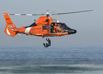 orange, rescue helicopter, person, dive, coast guard training, mission, exercise, ocean, rescue, helicopter, helo