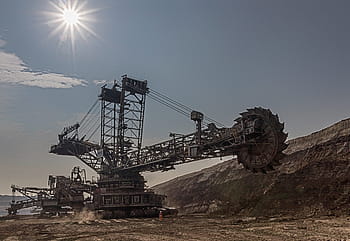 open pit mining, carbon, brown coal, industry, mining, technology, removal, commodity, energy, excavators, industrial plant