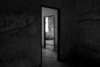 Türöffnung, die Architektur, Licht, Tür, Geheimnis, Schatten, verlassen, Wand, drinnen, Eingang, Haus