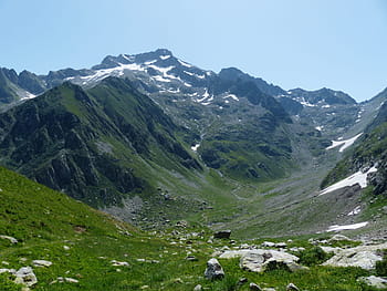zelené hory, hory, Pohled, údolí, idylický, Krásná, turistika, túra, gta, piemontu, louka