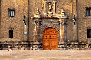 dveře, kostel, matka dcera, matka, dcera, escaleras, zámek, starý, architektura, chrám, náboženství