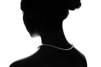 perly, perla, náhrdelník, šperky, žena, luxus, elegantní, elegance, přitažlivý, zadní, Pohled
