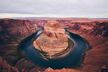 horseshoe canyon utah, rock, formation, water, clouds, travel, nature, trip, adventure, landscape, mountain