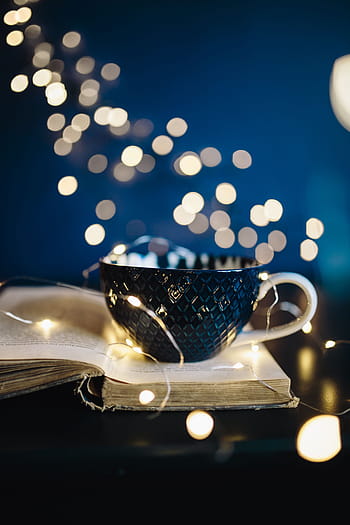 tomada, fada, luzes, magia, luzes de fada, tempo, decoração, bokeh, copa, bebida, café - Bebida