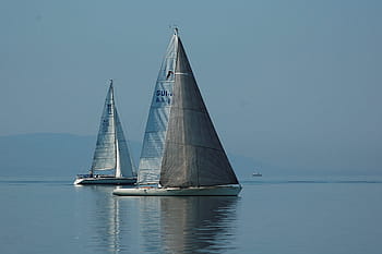 sailing boat, geneva, lake, lac, leman, switzerland, vaud, mountains, sky, clouds, lake geneva