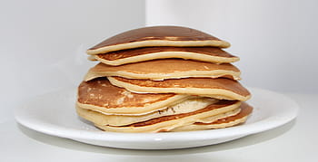 pancakes, white, ceramic, plate, pancake, crepes, eat, food, crepe, dessert, gourmet