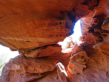 roter Sandstein, Höhle, Erosion, Montsant, priorat, rote Felsen, Textur