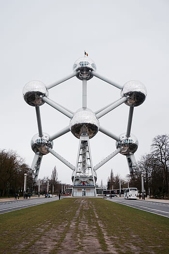 Atomium, Expo, Brussels, World'S Fair, brussels, world's fair, andré waterkeyn, snow, winter, outdoors, built structure, day