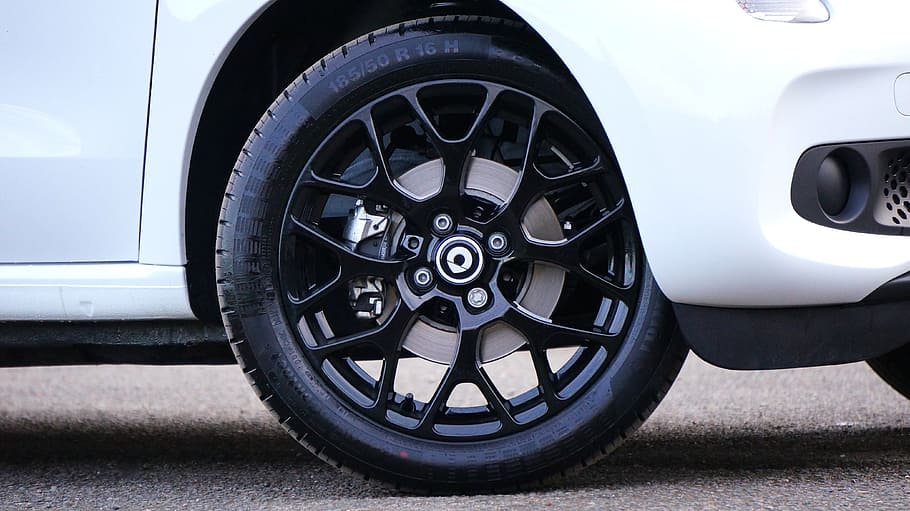 white, smart, black, wheels, tire, Car, Wheel, Auto, Vehicle, transportation, automobile