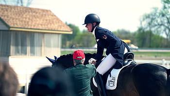 lidé, muž, dívka, žena, jezdectví, kůň, zvíře, usměj se, šťastný, dobrodružství, sport