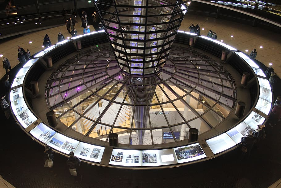 berlin, bundestag, reichstag, policy, architecture, government, germany, capital, building, glass dome, government district