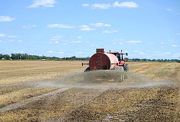 hydrogensulfidgødningssprøjte, svovlbrinte, gødning, spray, landmand, Ontario, udendørs, Mark, gård, landbrug, landlige scene