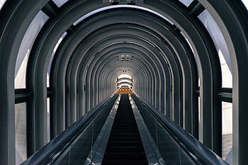 schodiště eskalátoru, zachytil, osaka, Japonsko, jezdící schody, schody, osaka, japonsko, architektura, budova, futuristický, nikdo