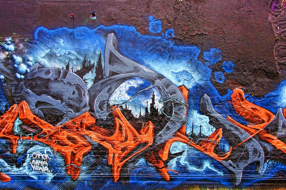 graffiti, wall painting, spray, art, hauswand, painting, sprayer, leipzig, plagwitz