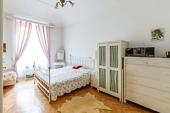 three, white, room furniture, daytime, bedroom, real estate, apartment, bed, home, property