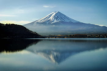mt., fuji, Japan, Berg Fuji, Berge, Wahrzeichen, Himmel, Wolken, See, Wasser, Landschaft