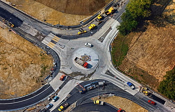 aerial, photography, vehicles, road, daytime, street, travel, transportation, car, vehicle, trip