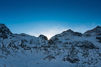 snow-capped mountains, mountain, clouds, sky, travel, nature, adventure, trip, snow, white, winter