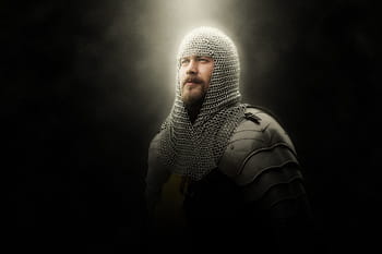 muž, stříbrný zbroj, rytíř, zbroj, řetězec, středověk, historicky, tvář, bojovníky mečů, bojovník, charakter