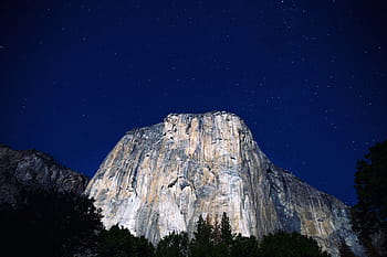 nationaal, park, nacht, yosemite vallei, Yosemite Nationaal Park, Californië, klif, foto, berg-, natuur, buitenshuis