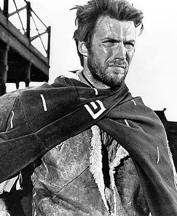 muž na sobě pláštěnku, Clint Eastwood, západní, filmy, herec, špagety, pončo, kino, filmů, sergio leone, Španělsko
