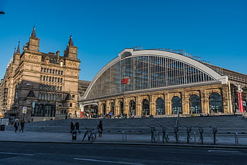 Liverpool, vápno ulice, železnice, stanice, vlak, cestovat, městský, architektura, město, přeprava, Spojené království