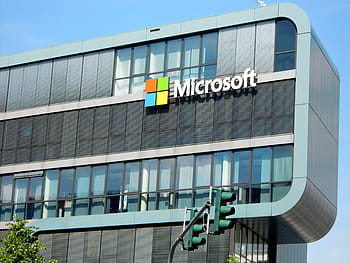 Microsoft Building, budova, Kolín nad Rýnem, fasáda, architektura, fasáda domu, moderní, sklenka, Microsoft, město, kancelářská budova