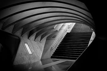 architektura, infrastruktury, metro, trubka, podjezd, vlak, stanice, plošina, schody, město, městský