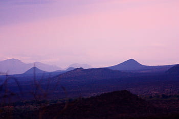 bjerglandskab silhuet, bjerg, landskab, silhuet, Kenya, Afrika, fotos, landskaber, offentligt domæne, lilla himmel, natur