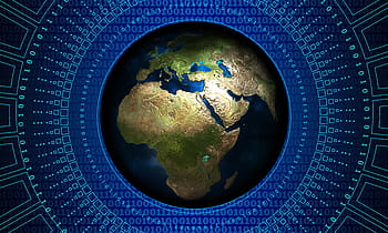 south, america map, digital, wallpaper, earth, globe, technology, binary, one, null, space
