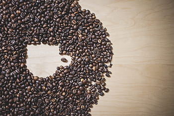 bentuk cangkir kopi, biji kopi # 2, Cangkir Kopi, Bentuk, Biji Kopi, coklat, kafe, kopi, cangkir, ruang untuk teks, atas