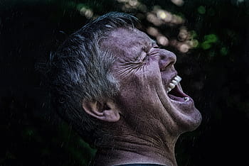 closeup, photography, man, sticking, mouth, open, person, human, male, face, cry