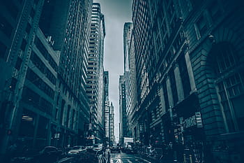 تصوير سيتي سكيب،  البنايات،  سيارات،  تدرج الرمادي،  صورة فوتوغرافية،  عالي،  ترتفع،  نيويورك،  مدينة،  هندسة معمارية،  شوارع