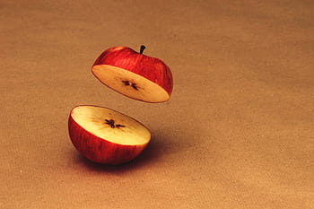 cut, apple, red, red apple, delicious, ripe, decoration, deco, frisch, vitamins, nature