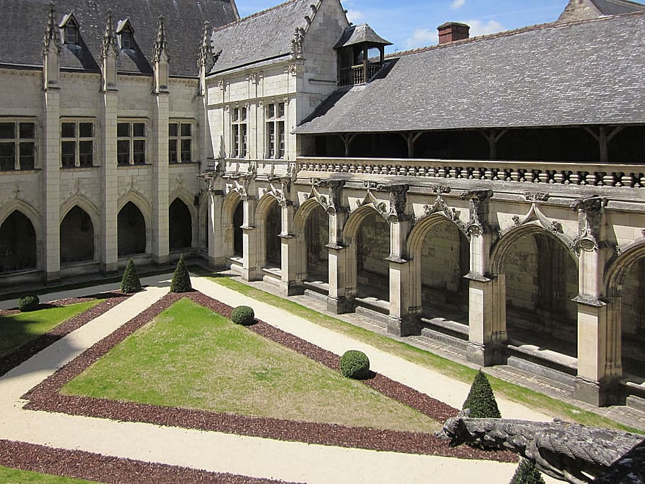 katedrála sv, cloitre de la psalette, klášter, balkón, renesance, gotický, prohlídky, indre-et-loire, Francie, francouzština, středověký