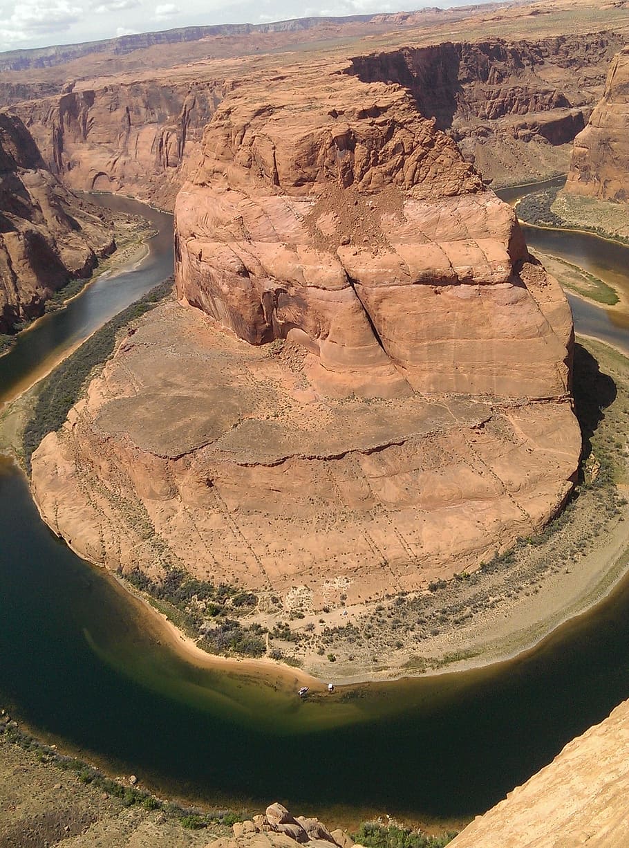 Horseshoe Bend, River, Rock, bend, canyon, horseshoe, erosion, geological, formation, curve, sandstone
