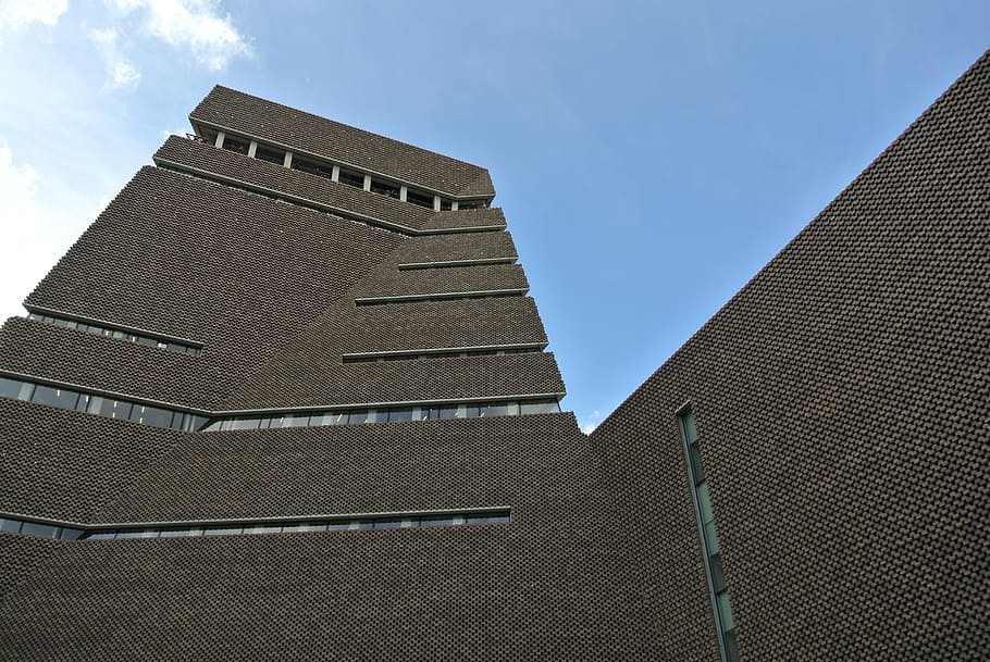 tate, modern, brickwork, architechture, london, landmark