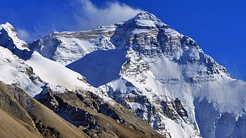 ledovcové hory, den, sníh, hora, zimní, horský summit, led, Mount Everest, Tibet, cestovní ruch