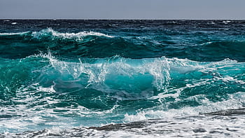 ocean waves, daytime, wave, water, surf, ocean, sea, spray, wind, motion, swirl