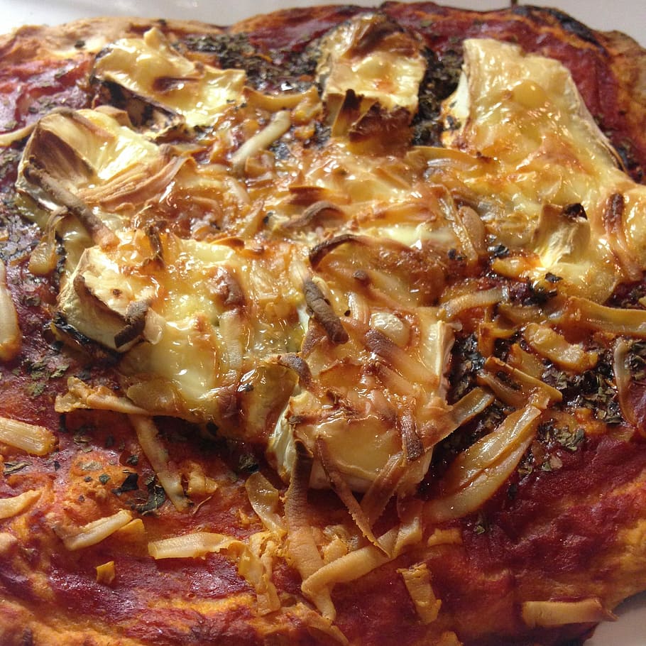pizza, sýrový, večeře, jídlo a pití, jídlo, nikdo, detail, maso, uvnitř